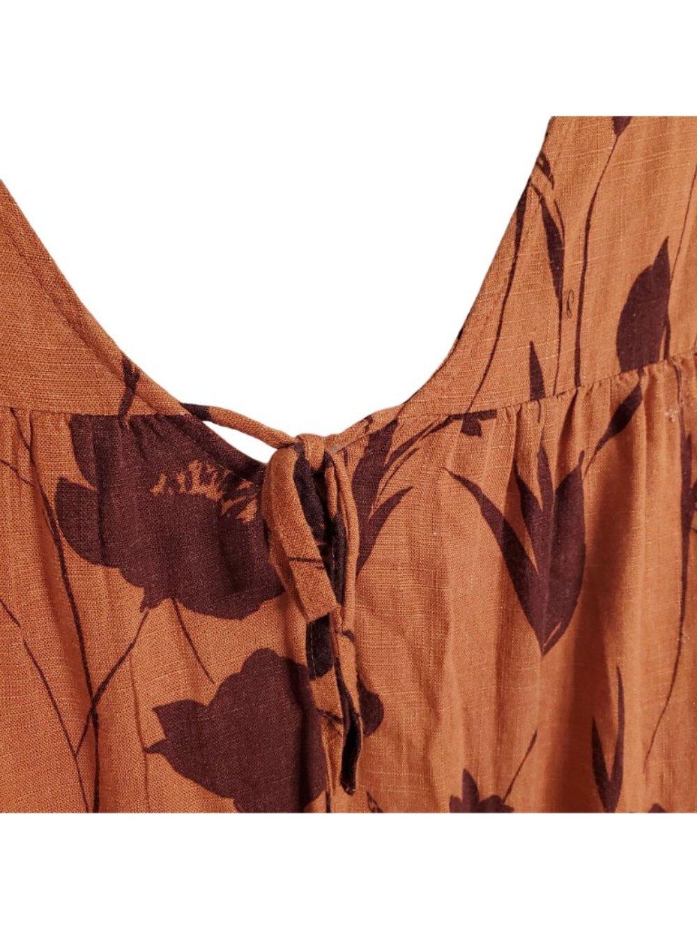 Simply Vera Wang NWT Sz 2X Dress Rayon Linen Tiered Ruffle Skirt Lined Maxi Full - Picture 16 of 16